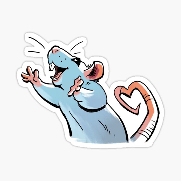 "Smiley Rat" Sticker for Sale by RadicalIndigo Redbubble