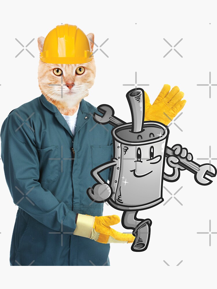 "MECHANIC Car Catalytic converter CAT" Sticker for Sale by