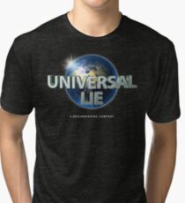 Flat Earth - Universal Lie Tri-blend T-Shirt