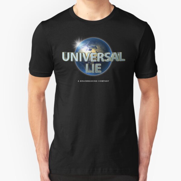 Flat Earth - Universal Lie Slim Fit T-Shirt