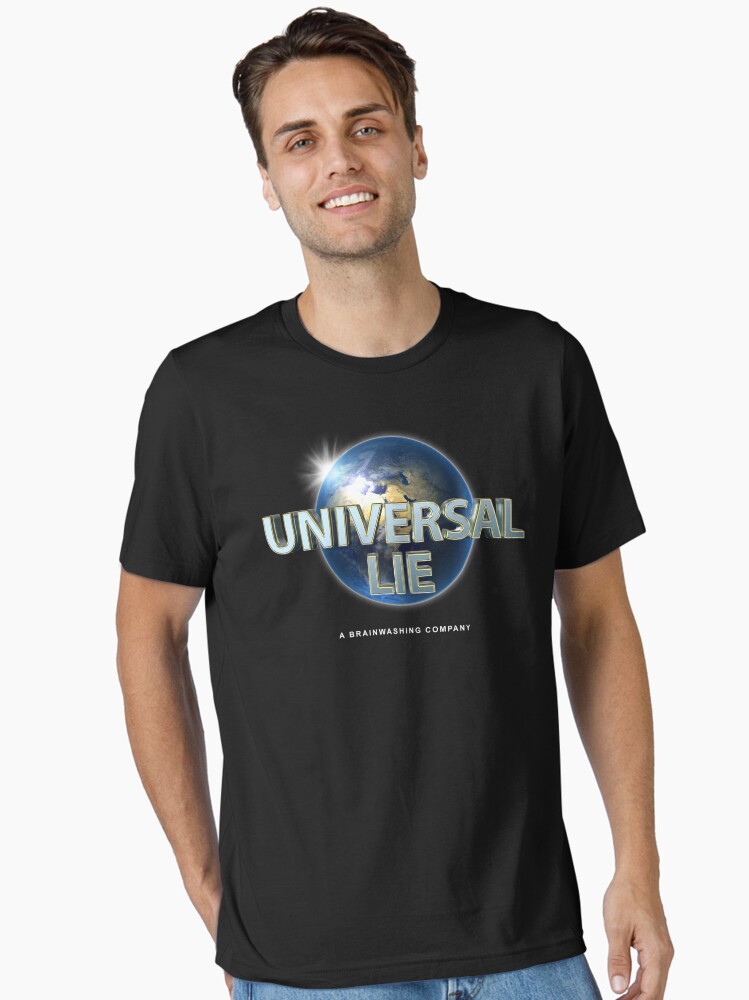 Thumbnail 2 of 7, Essential T-Shirt, Flat Earth - Universal Lie designed and sold by ODDTV.