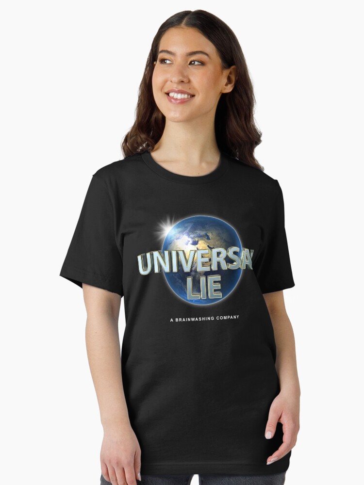 Thumbnail 1 of 7, Essential T-Shirt, Flat Earth - Universal Lie designed and sold by ODDTV.