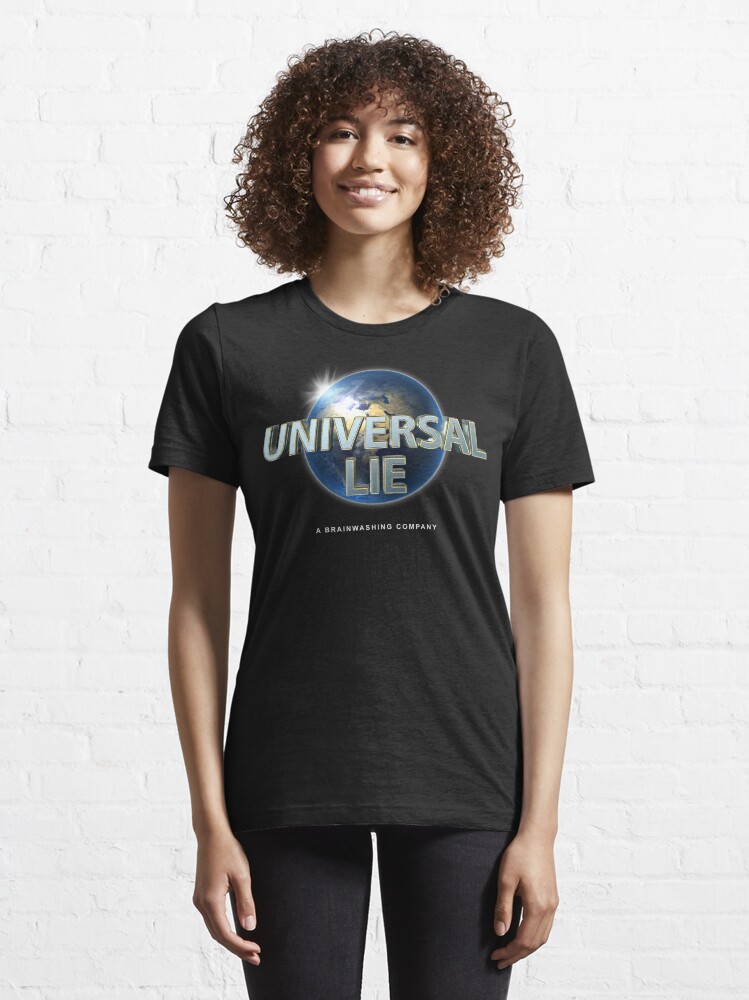 Alternate view of Flat Earth - Universal Lie Essential T-Shirt