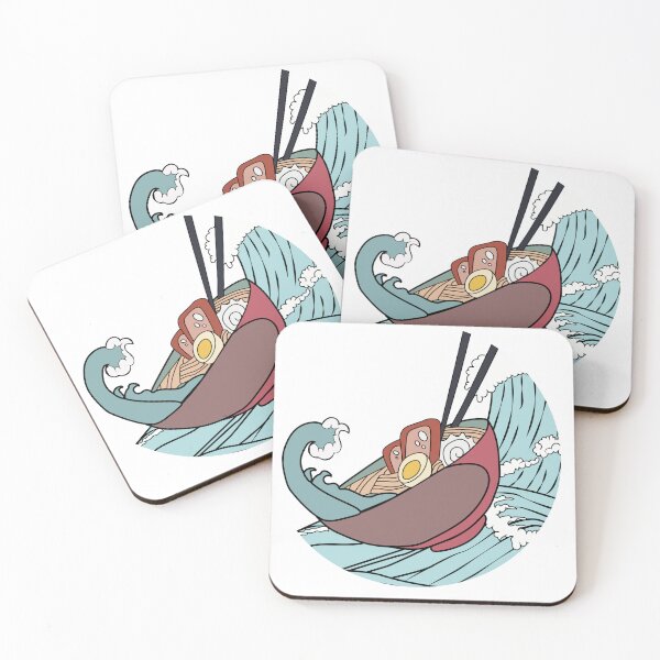 Item preview, great wave of kanagawa ramen noodles designed and sold by arwaIB.