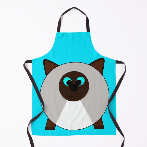Item preview, A cartoonish round Siamese cat I designed and sold by BrachiaST.