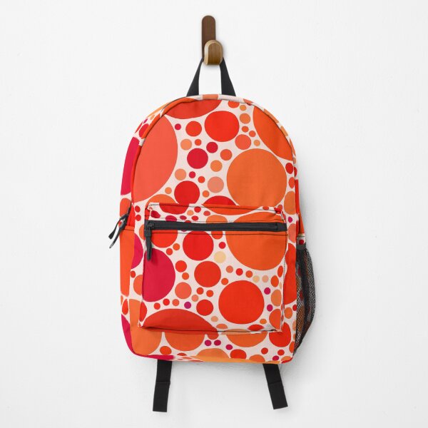 Item preview, Hot Orange and Red Polka Dots Abstract Pattern designed and sold by patternsoup.