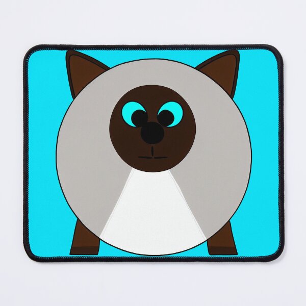 Item preview, A cartoonish round Siamese cat III designed and sold by BrachiaST.