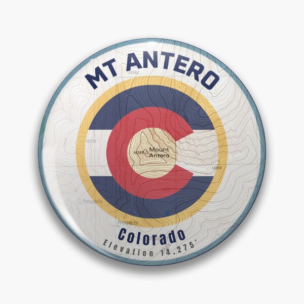 Artikelvorschau, Blaue Grenze der Colorado-Gebirgskarte - Mt. Antero entworfen und verkauft von Willz Designz.