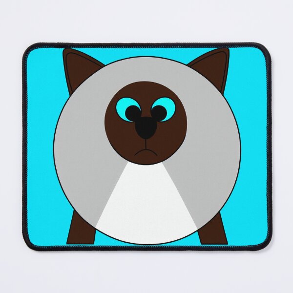 Item preview, A cartoonish round Siamese cat VI designed and sold by BrachiaST.