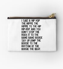 Rappers Delight - Sugar Hill Gang Lyric Art Music Studio Pouch