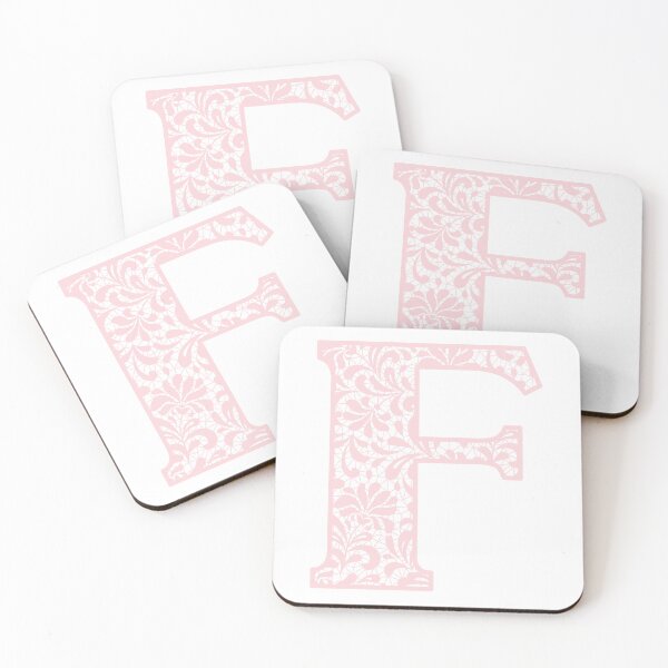 Item preview, Letter F- Blush Pink Lace Botanical Initial designed and sold by Tasha-design.