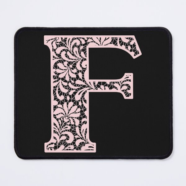 Item preview, Letter F- Blush Pink Lace Botanical Initial designed and sold by Tasha-design.