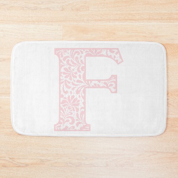 Item preview, Letter F- Blush Pink Lace Botanical Initial designed and sold by Tasha-design.