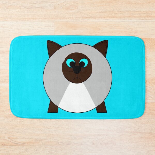 Item preview, A cartoonish round Siamese cat VII designed and sold by BrachiaST.