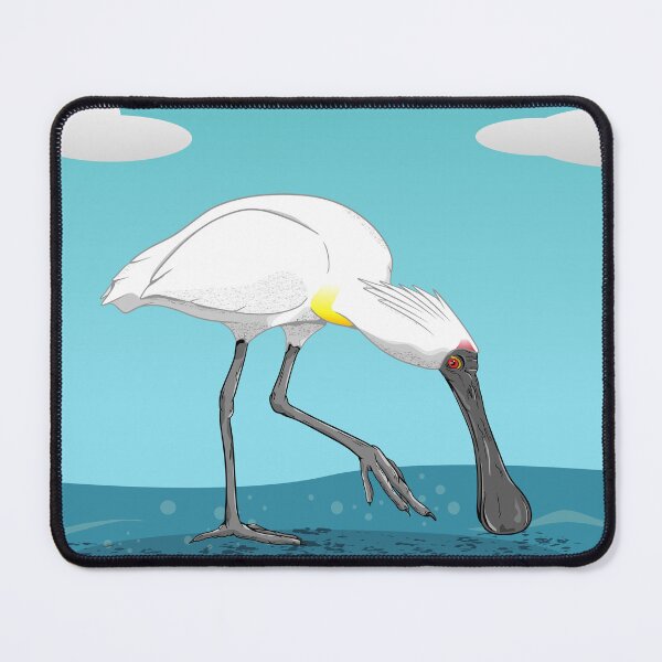 Item preview, Royal spoonbill Kōtuku ngutupapa designed and sold by piedaydesigns.