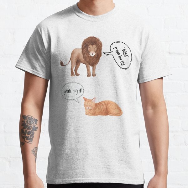 Wild from Birth / Lion and Cat Classic T-Shirt