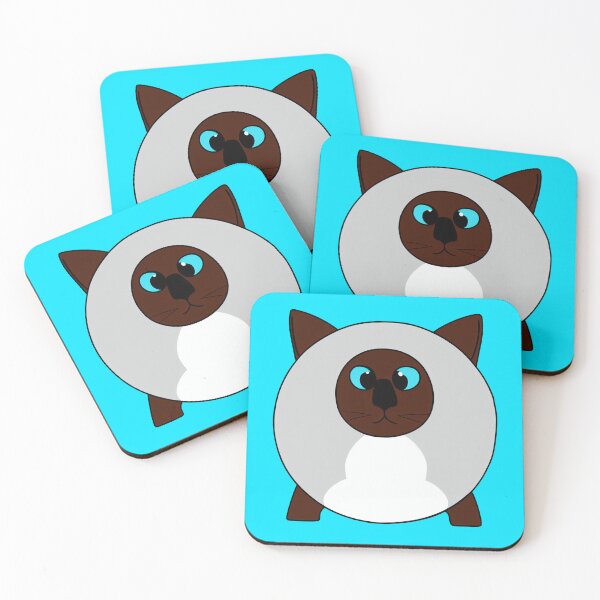 Item preview, A cartoonish round Siamese cat VIII designed and sold by BrachiaST.