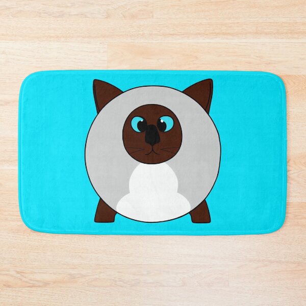 Item preview, A cartoonish round Siamese cat VIII designed and sold by BrachiaST.