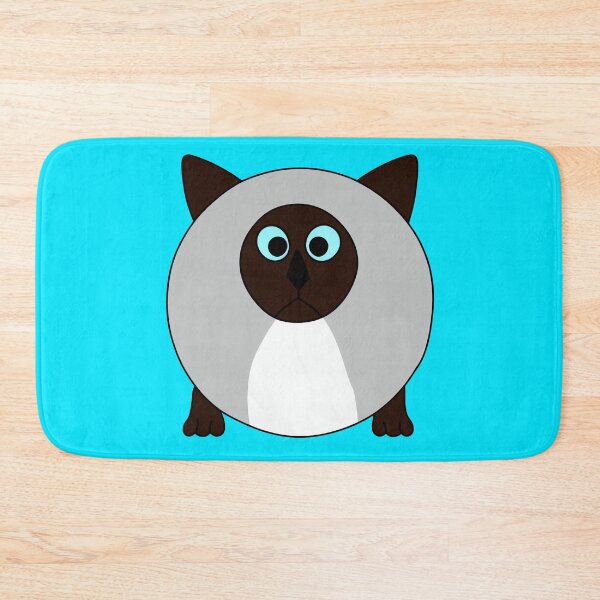 Item preview, A cartoonish round Siamese cat IX designed and sold by BrachiaST.