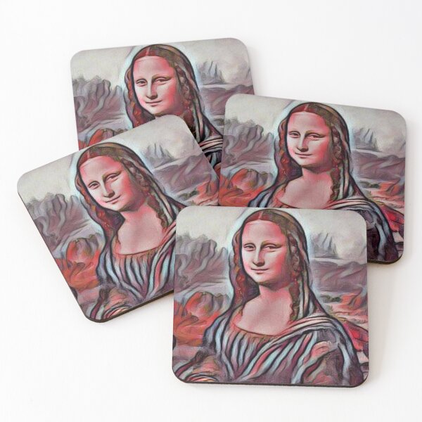 Item preview, "Mona Lisa (58)" Da Vinci's famous painting reimagined. designed and sold by thalasson.