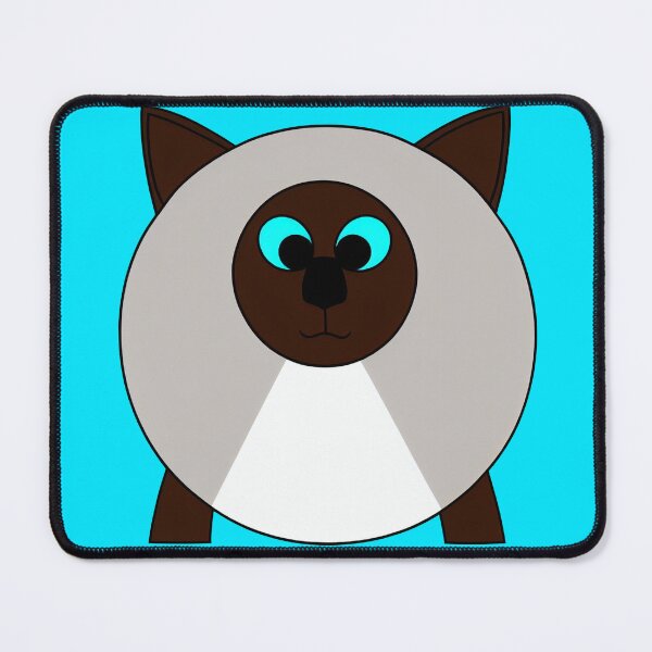 Item preview, A cartoonish round Siamese cat XI designed and sold by BrachiaST.