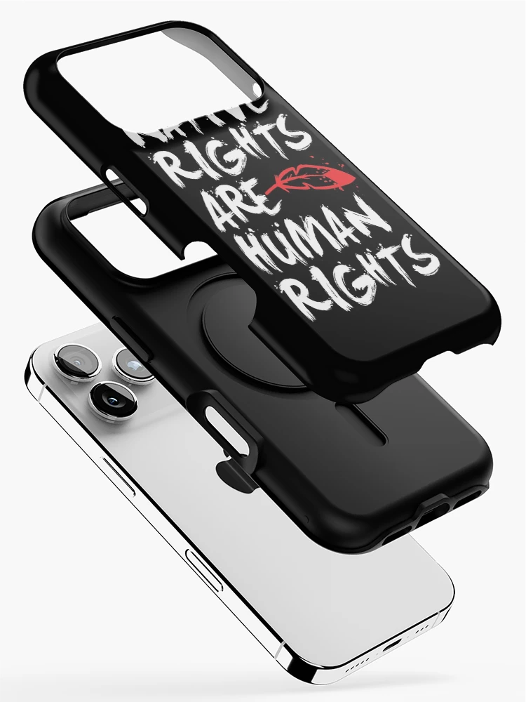 Thumbnail 2 of 4, iPhone Case, Native Rights Are Human Rights designed and sold by LonghouseMedia.