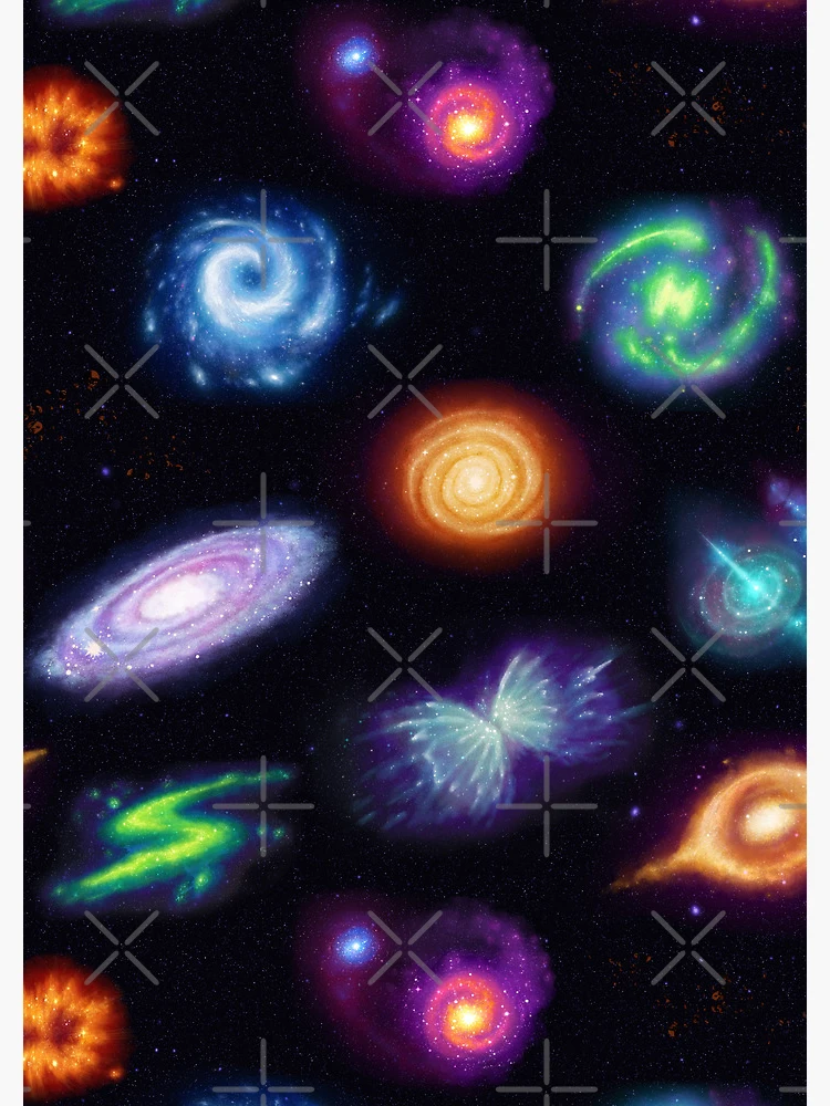 Thumbnail 3 of 3, Journal, Galaxy Pattern designed and sold by Brittany Penn.