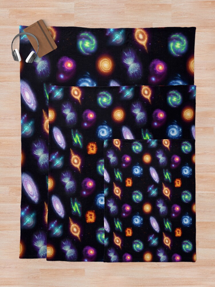 Thumbnail 5 of 6, Throw Blanket, Galaxy Pattern designed and sold by kiddpenn.