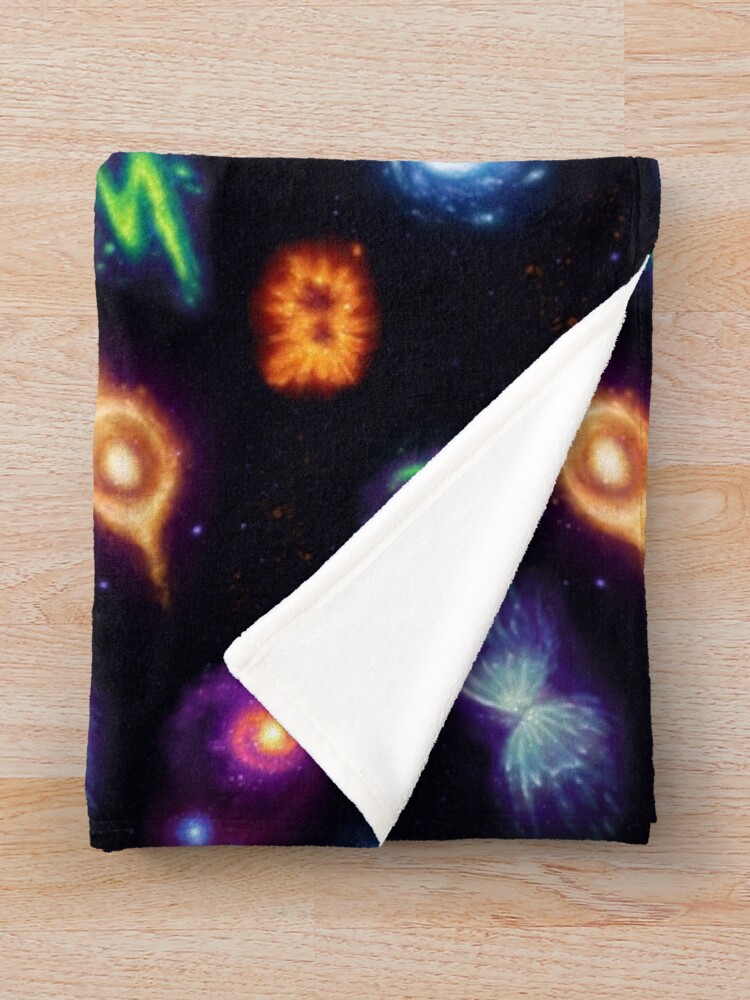 Thumbnail 3 of 6, Throw Blanket, Galaxy Pattern designed and sold by kiddpenn.