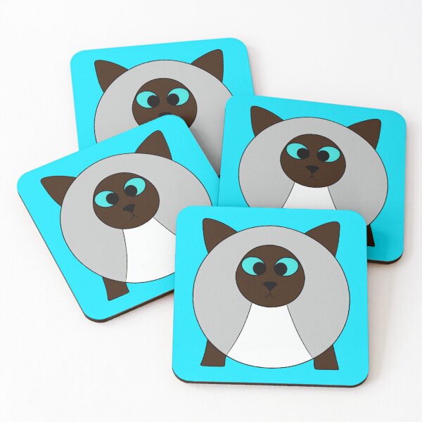 Item preview, A cartoonish round Siamese cat XII designed and sold by BrachiaST.