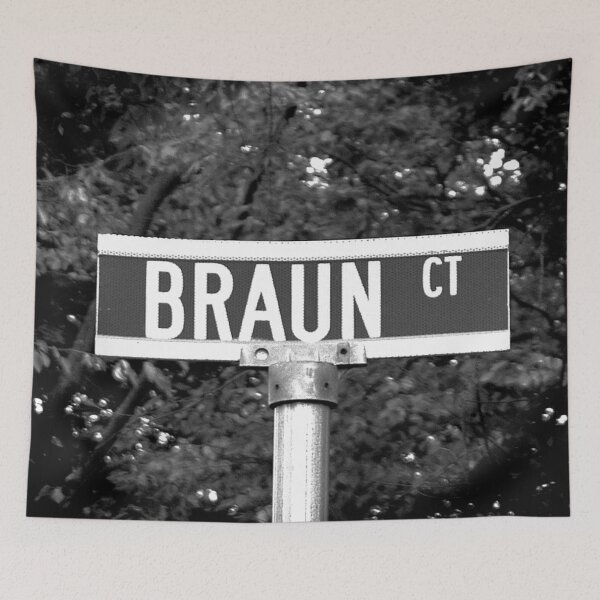 Item preview, A Street Sign Named Braun designed and sold by jcwest.