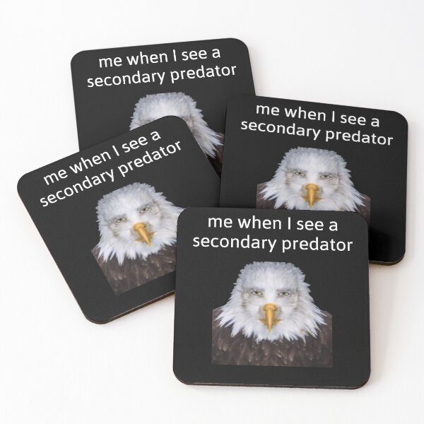 Item preview, Me when i see a secondary predator | eagle human face designed and sold by M1lkslyvan.