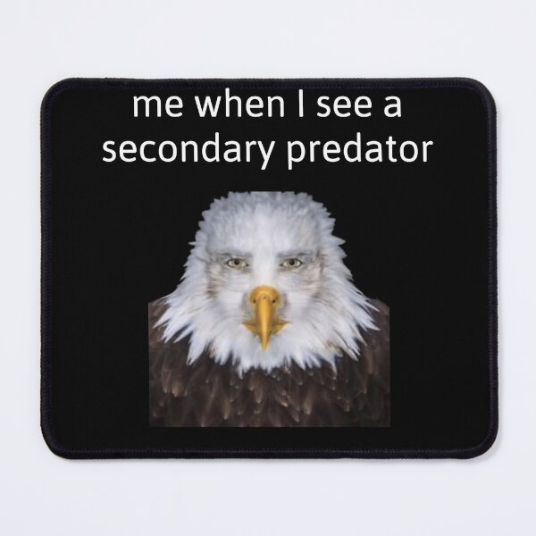 Item preview, Me when i see a secondary predator | eagle human face designed and sold by M1lkslyvan.