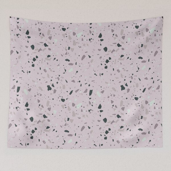 Item preview, Soft Pink Terrazzo With Black Chips designed and sold by thesnowwhyte.
