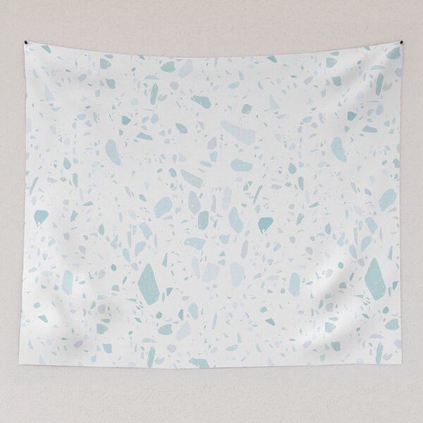 Item preview, White and Blue Terrazzo  designed and sold by thesnowwhyte.
