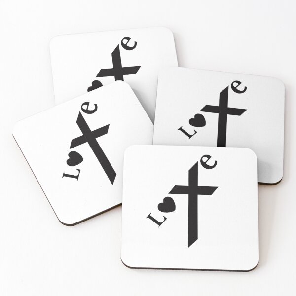 Item preview, Love the Cross Black on White designed and sold by Rowena Jones.
