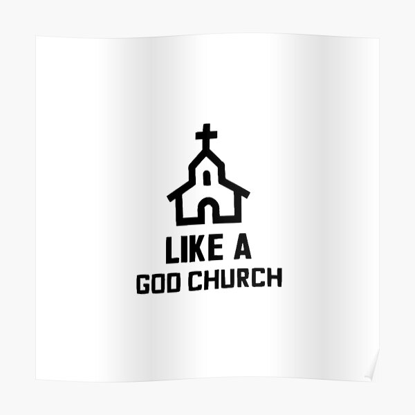 Like A God Church (BLACK) - Everyday Bro Team Ten - Jake Paulers Poster