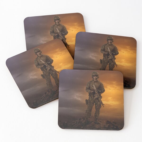 Item preview, Soldier Standing on a Mountain designed and sold by MattsVisuals.