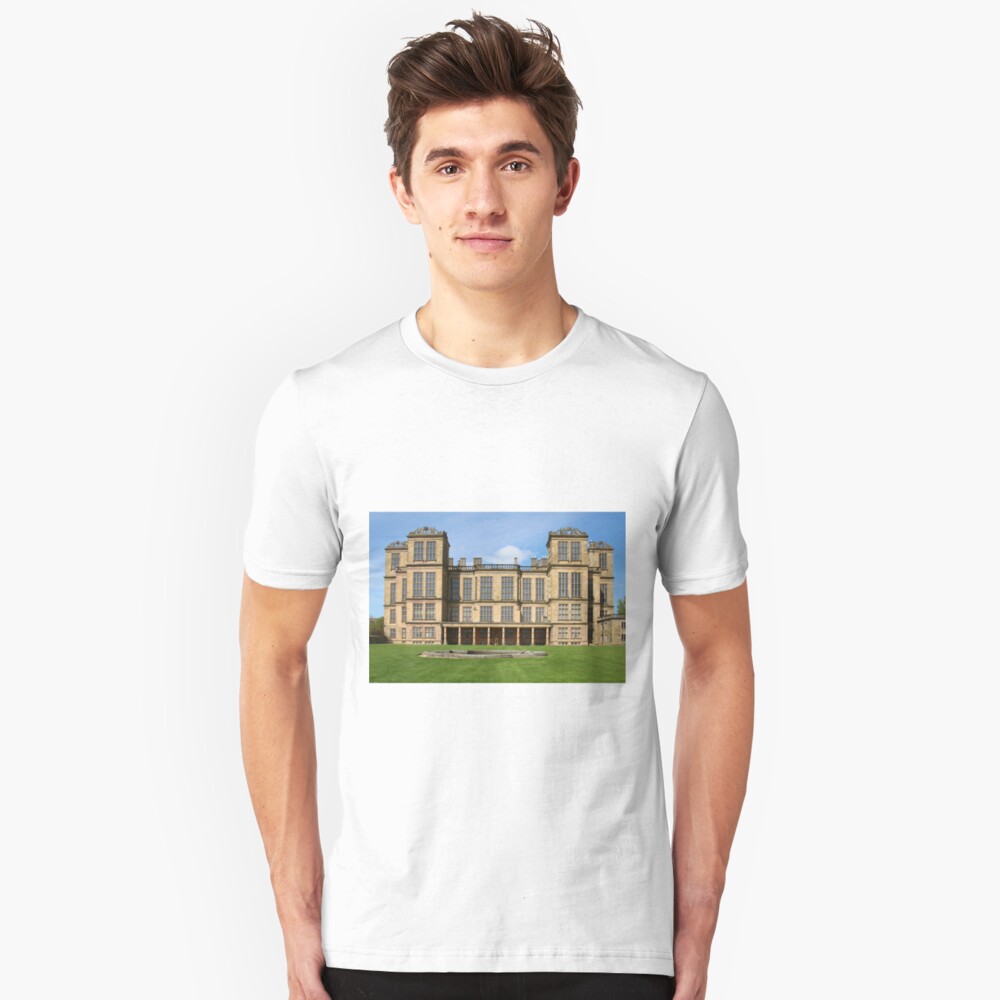 Hardwick Hall, East Elevation. Slim Fit T-Shirt