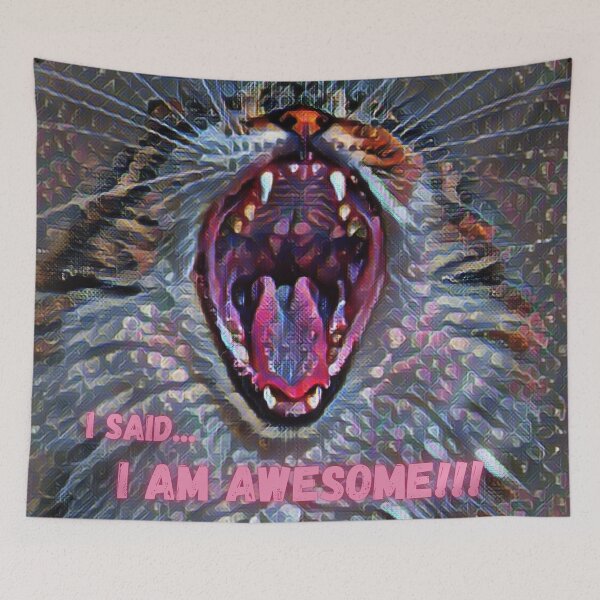 Item preview, "I Said...I Am Awesome!" Cat designed and sold by Edenglow Prints & Peculiars.