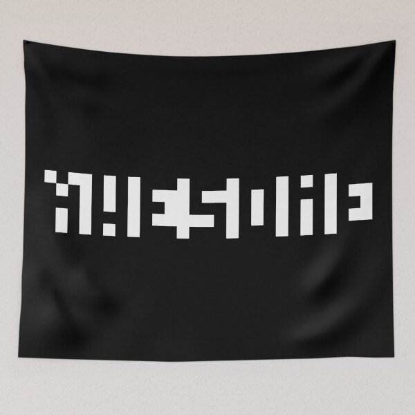 Item preview, 3x5 Pixel Letters Negative Space "Awesome" designed and sold by gkillerb.