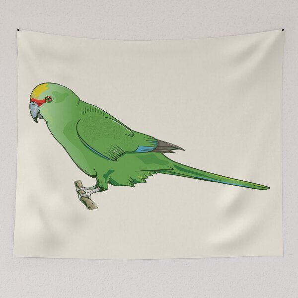 Item preview, Yellow-crowned parakeet Kākāriki designed and sold by piedaydesigns.