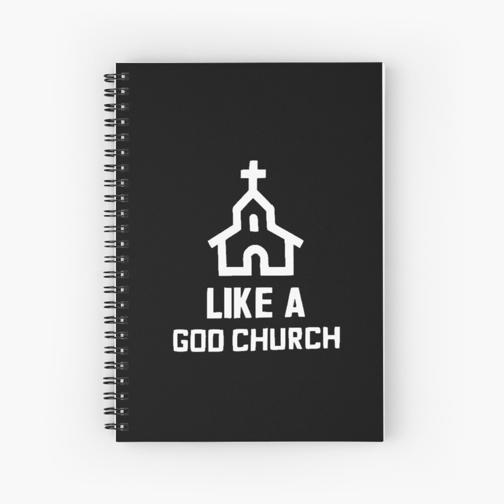 Like A God Church White Everyday Bro Team Ten Jake Paulers Spiral Notebook By Lovetrumpshate8 Redbubble - roblox music code jake paul its everyday bro