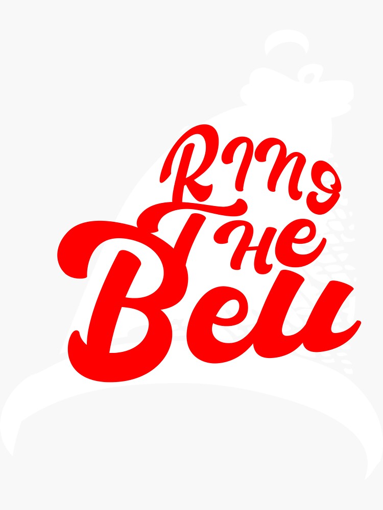 Ring The Bell Philadelphia Philly Baseball Christmas Sticker for