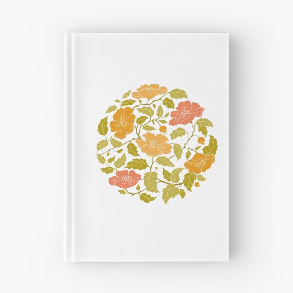 Item preview,  A Circle Made Of Gathering Orange And Pink Flowers designed and sold by Tasha-design.