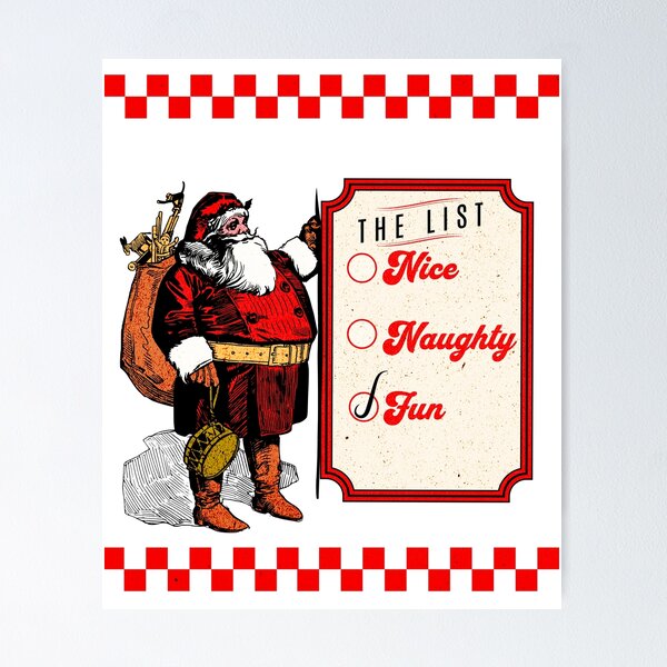 Santa Is Disappointed Naughty List Christmas Gifts Digital Art by Your  GiftShoppe - Pixels