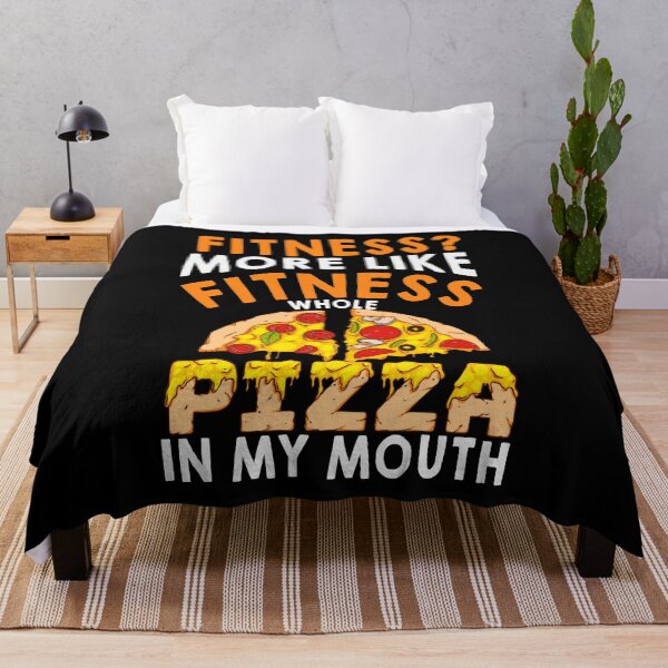 Item preview, Fitness and Pizza Funny Quote designed and sold by EnzoVectorism.