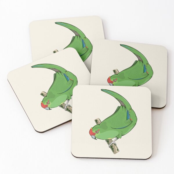 Item preview, Red-crowned parakeet kakariki designed and sold by piedaydesigns.