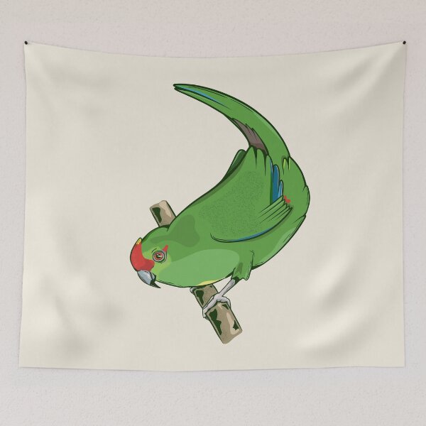Item preview, Red-crowned parakeet kakariki designed and sold by piedaydesigns.