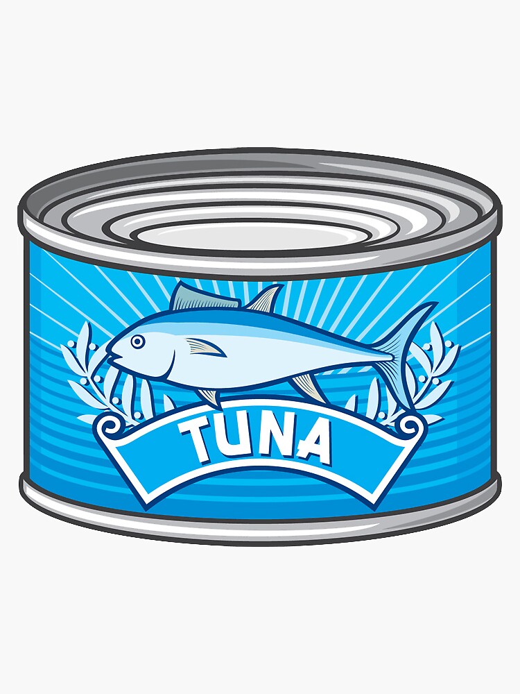 “Tuna Can” Sticker for Sale by seventyD | Redbubble